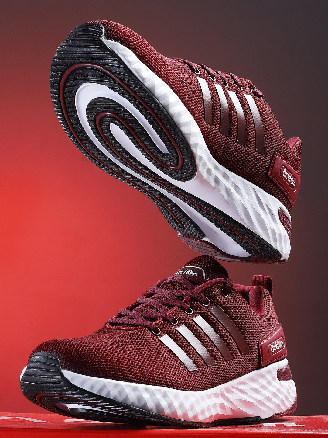 Action Men Maroon Mesh Running Shoes
Action Men Maroon Mesh Running Shoes