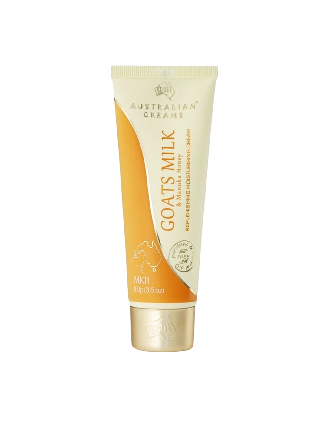 g and m AUSTRALIAN CREAMS Goat Milk MKII Moisturising Cream with Manuka Honey - 100 g, Orange
g and m AUSTRALIAN CREAMS Goat Milk MKII Moisturising Cream with Manuka Honey - 100 g, Orange