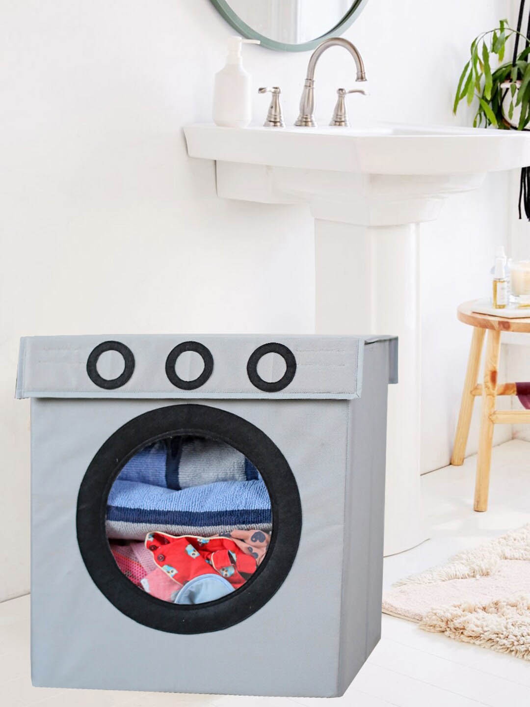 My Gift Booth Grey Washing Machine Laundry Bag