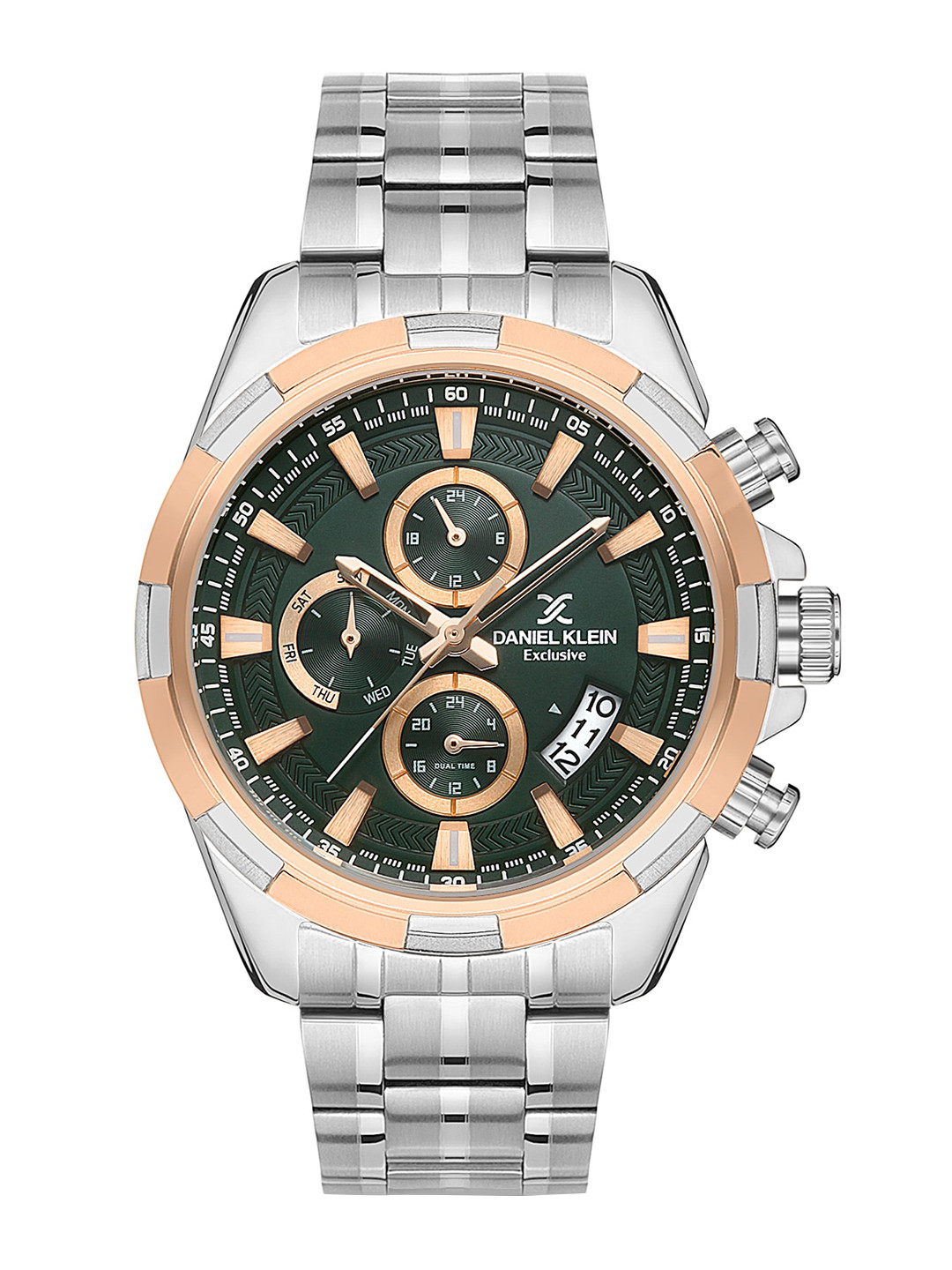 Daniel Klein Men Silver-Toned Dial & Silver Toned Stainless Steel Bracelet Style Straps Analogue Watch
Daniel Klein Men Silver-Toned Dial & Silver Toned Stainless Steel Bracelet Style Straps Analogue Watch