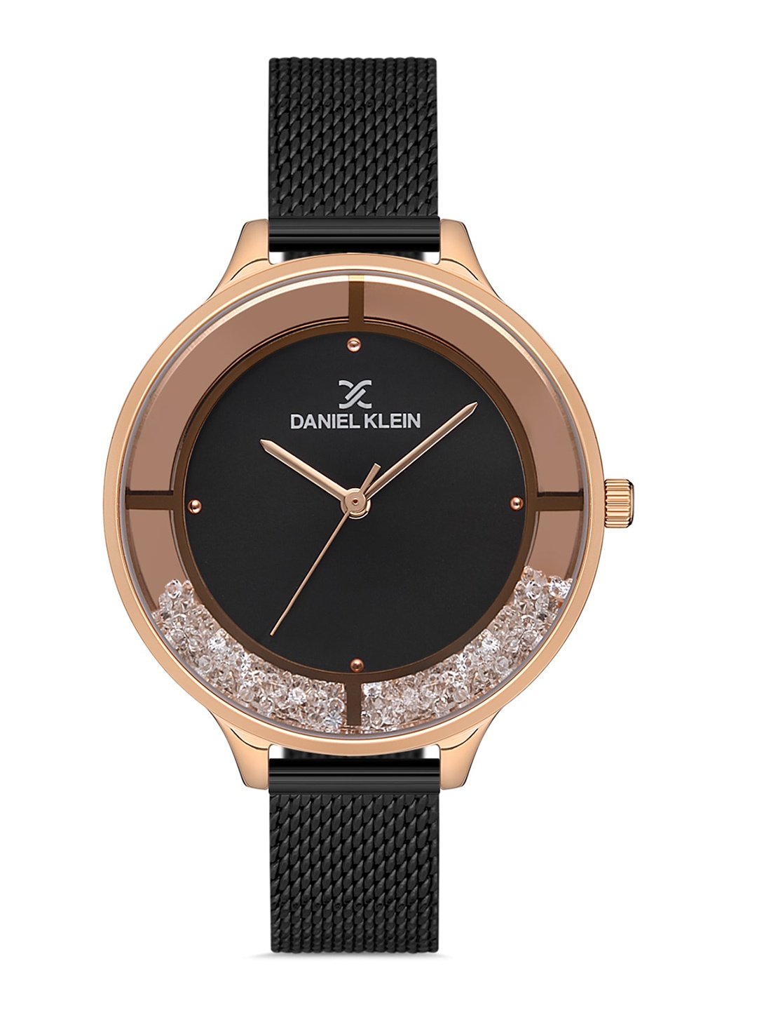 Daniel Klein Women Pink Embellished Dial & Black Bracelet Style Straps Analogue Watch
Daniel Klein Women Pink Embellished Dial & Black Bracelet Style Straps Analogue Watch