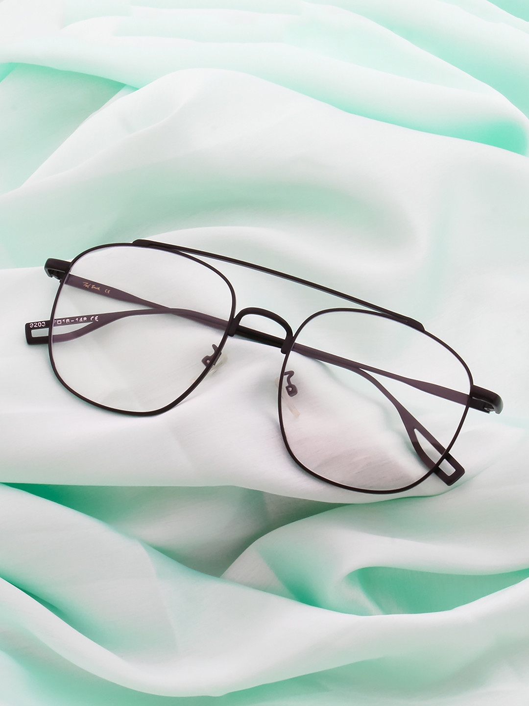 Ted Smith Unisex Clear Lens & Black Aviator Sunglasses with UV Protected Lens, Transparent
Ted Smith Unisex Clear Lens & Black Aviator Sunglasses with UV Protected Lens, Transparent