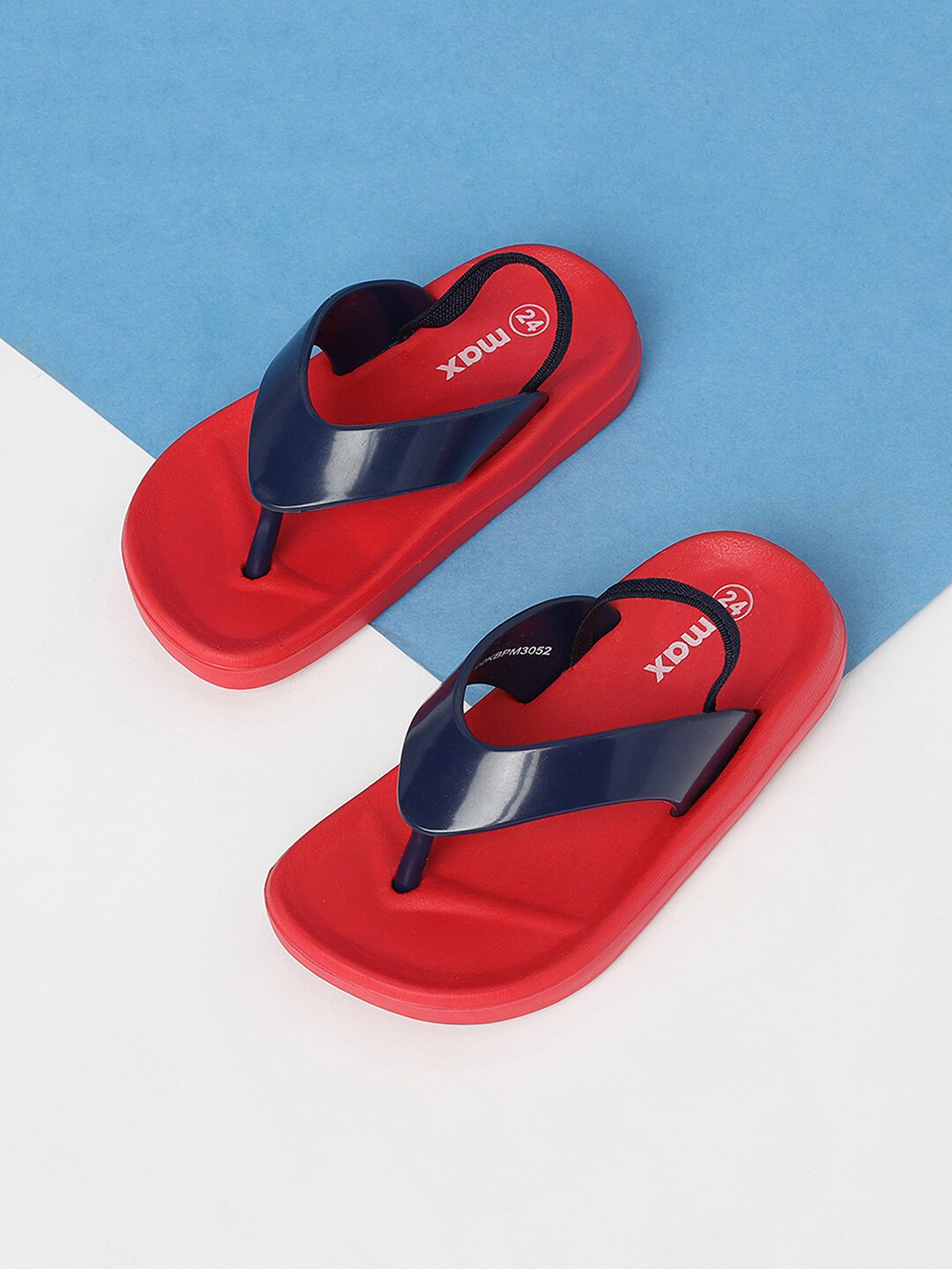 max Boys Red & Blue Rubber Slip-On 
max Boys Red & Blue Rubber Slip-On