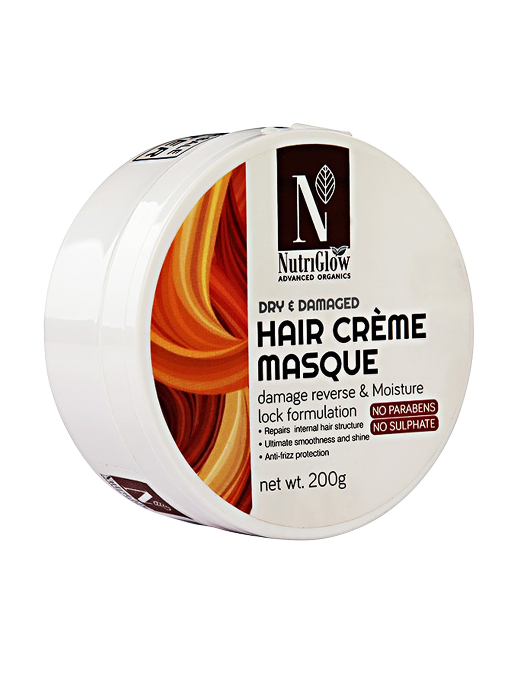 Nutriglow Advanced Organics Sustainable Hair Creme Masque for Dry & Damaged Hair - 200g, White
Nutriglow Advanced Organics Sustainable Hair Creme Masque for Dry & Damaged Hair - 200g, White