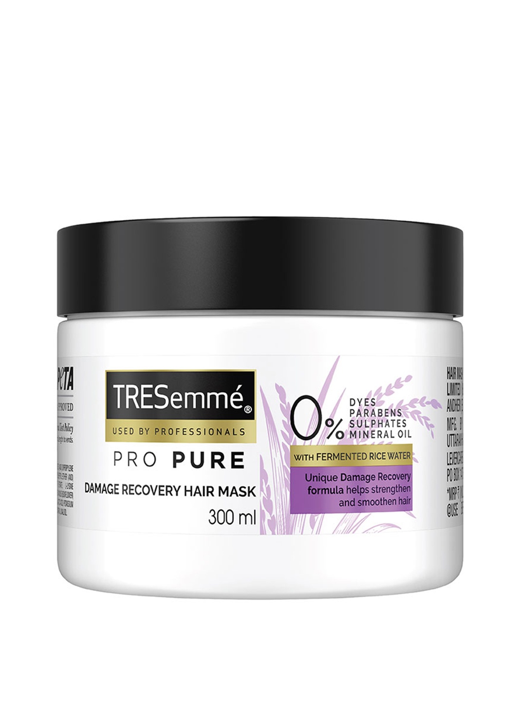 TRESemme Sulphate Free Pro Pure Damage Recovery Mask with Fermented Rice Water - 300ml, White
TRESemme Sulphate Free Pro Pure Damage Recovery Mask with Fermented Rice Water - 300ml, White