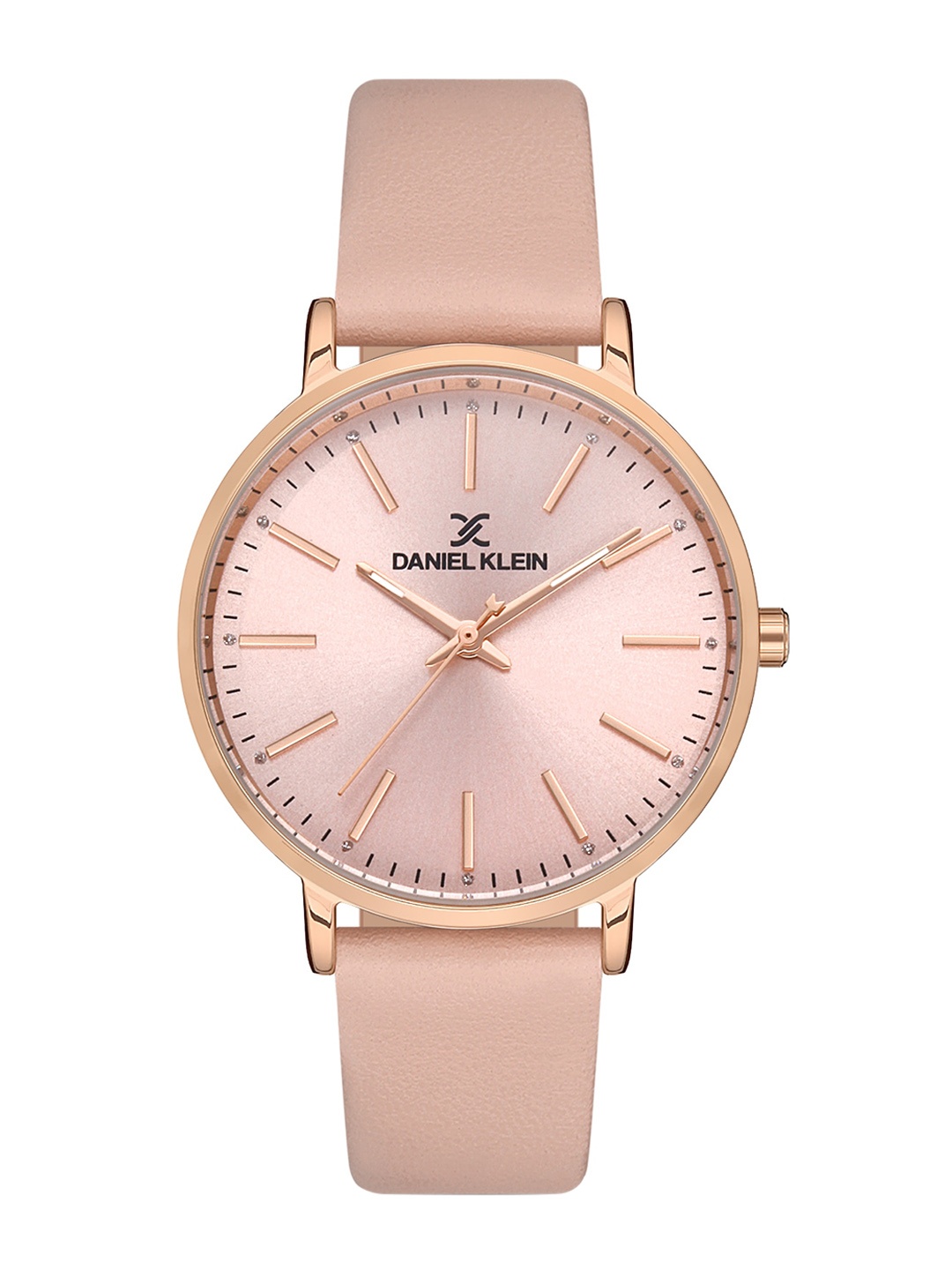 Daniel Klein Women Rose Gold-Toned Dial & Pink Leather Straps Analogue Watch DK 1 13046-5
Daniel Klein Women Rose Gold-Toned Dial & Pink Leather Straps Analogue Watch DK 1 13046-5