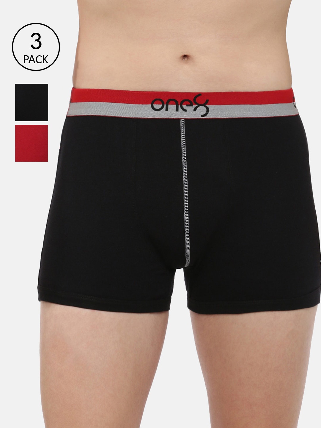 one8 by Virat Kohli Pack of 3 Men Solid Pure Cotton Trunk ONE8_714_BLK_MBU_BRD_3PC, Blue
one8 by Virat Kohli Pack of 3 Men Solid Pure Cotton Trunk ONE8_714_BLK_MBU_BRD_3PC, Blue