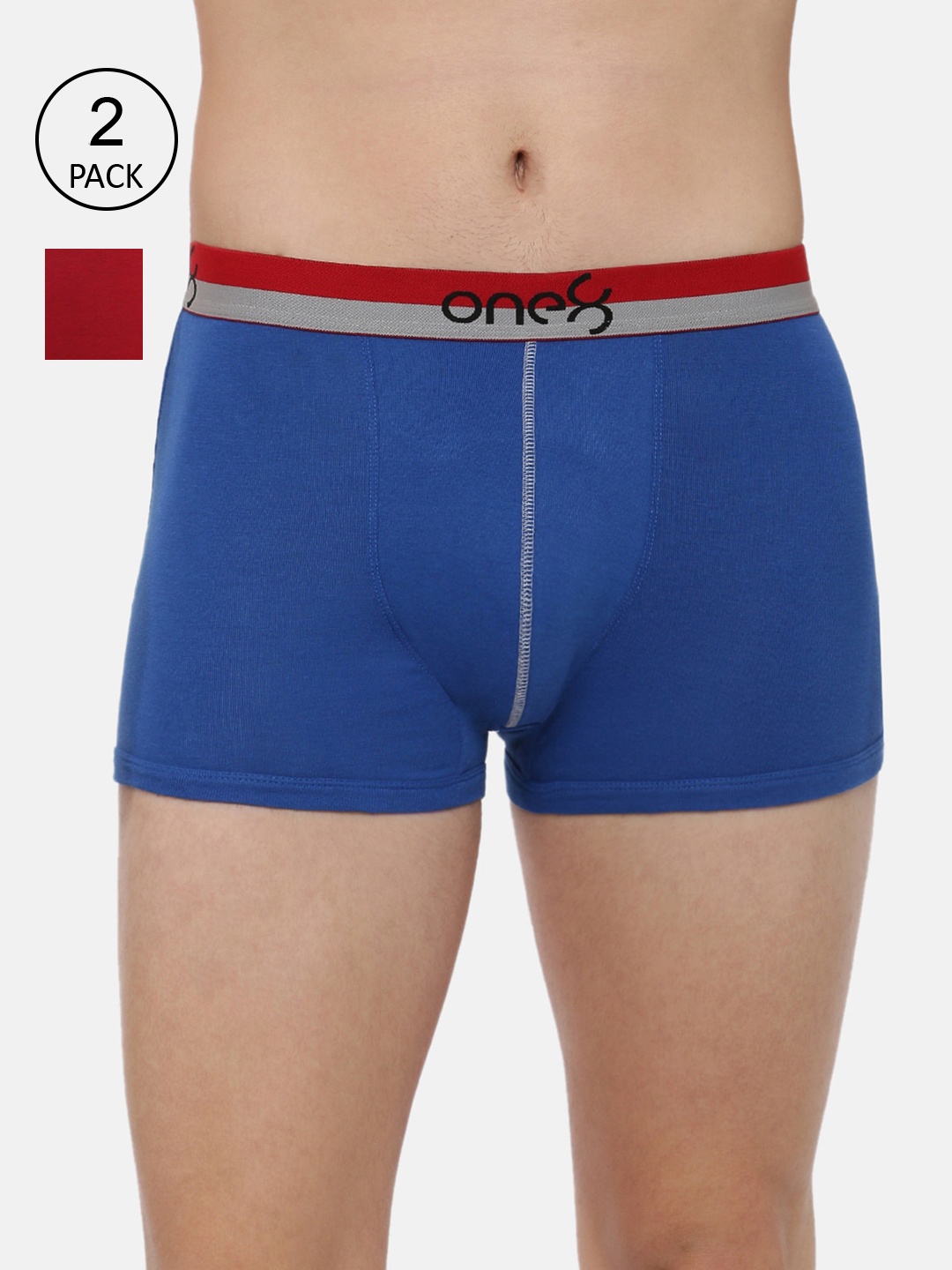 one8 by Virat Kohli Pack of 2 Men Solid Pure Cotton Trunk ONE8_714_RBLU_BRD_2PC, Blue
one8 by Virat Kohli Pack of 2 Men Solid Pure Cotton Trunk ONE8_714_RBLU_BRD_2PC, Blue