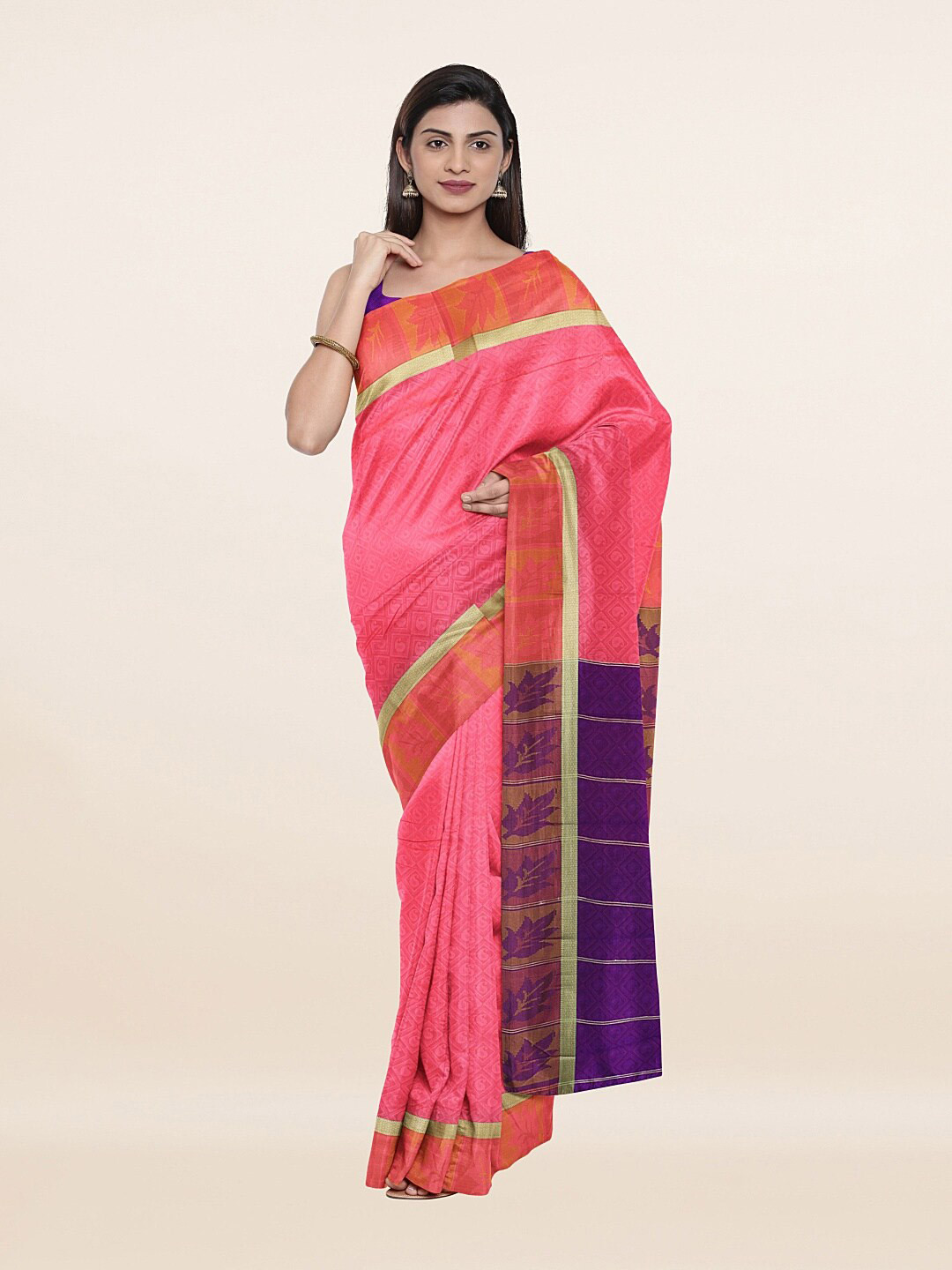 Pothys Pink & Purple Woven Design Zari Art Silk Saree
Pothys Pink & Purple Woven Design Zari Art Silk Saree