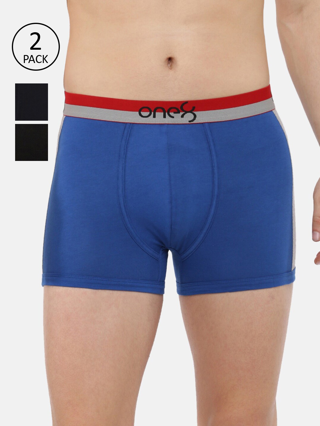 one8 by Virat Kohli Men Pack of 3 Solid Cotton Trunks ONE8_718_BLK_NB_RBLU_3PC, Blue
one8 by Virat Kohli Men Pack of 3 Solid Cotton Trunks ONE8_718_BLK_NB_RBLU_3PC, Blue