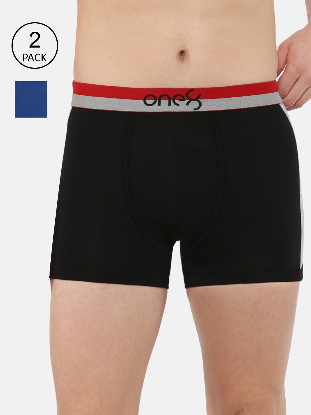 one8 by Virat Kohli Men Pack of 2 Black & Blue Solid Cotton Trunks ONE8_718_BLK_RBLU_2PC-
one8 by Virat Kohli Men Pack of 2 Black & Blue Solid Cotton Trunks ONE8_718_BLK_RBLU_2PC-