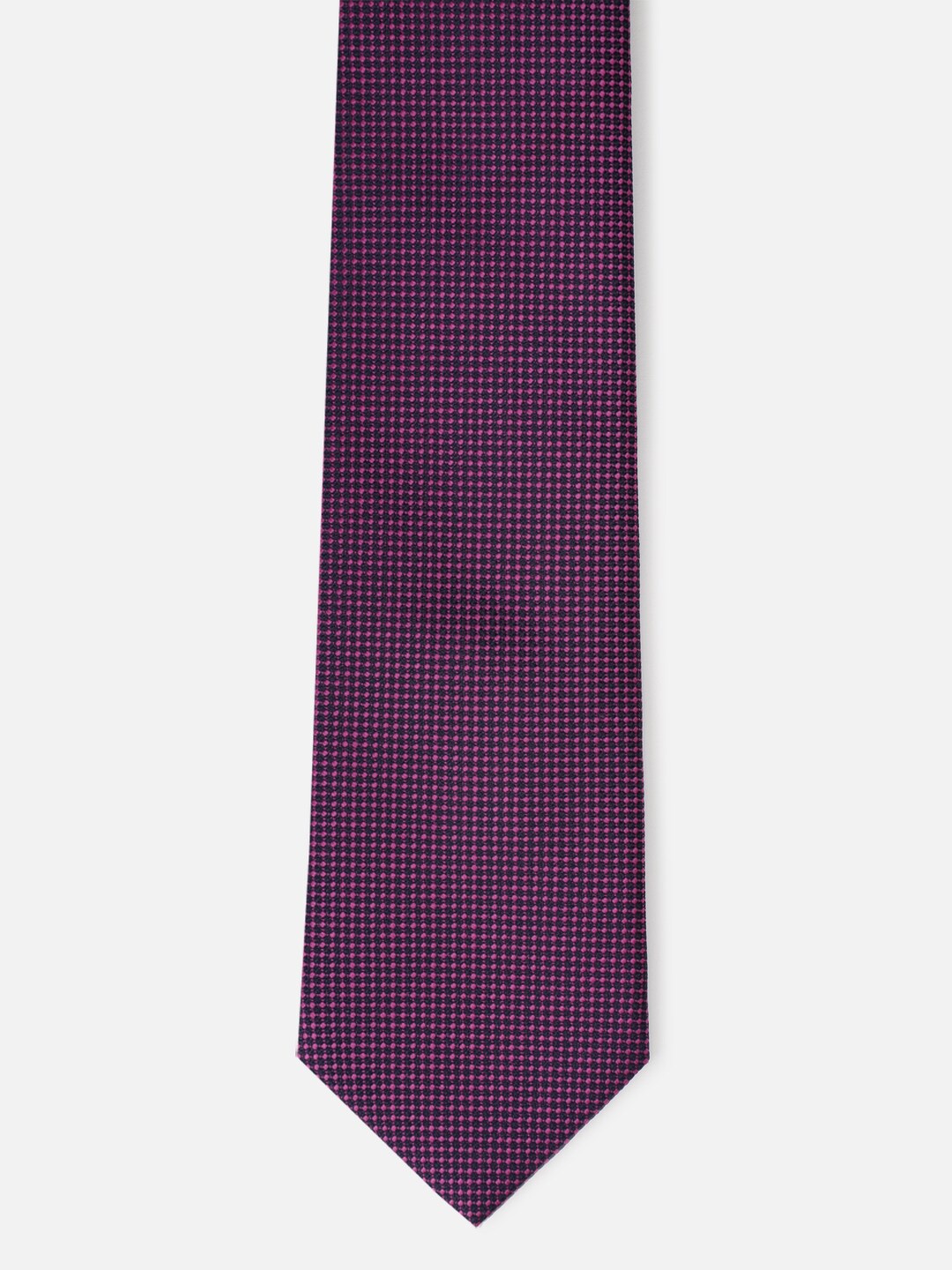 Van Heusen Men Purple & Black Printed Broad Tie