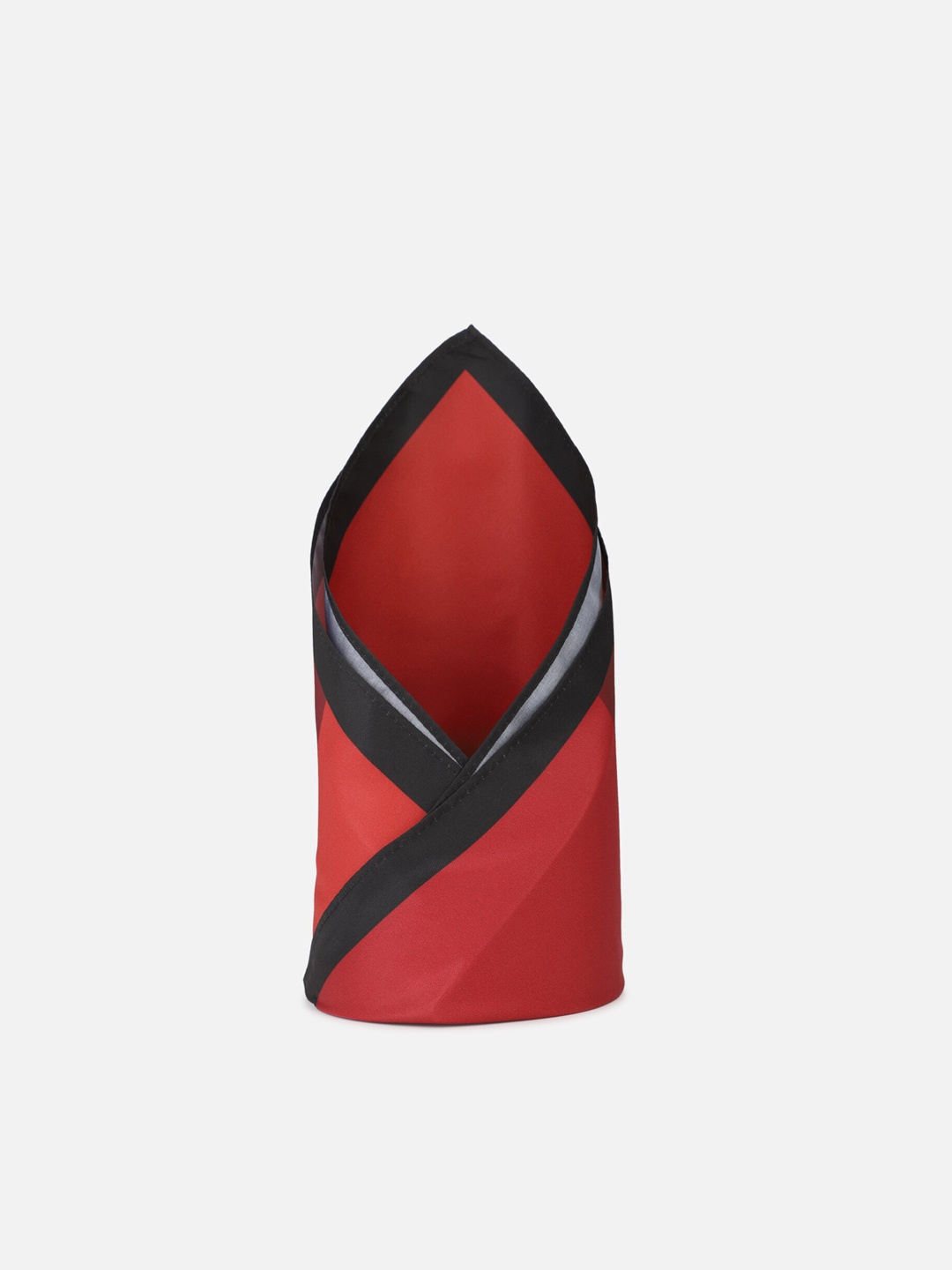 Allen Solly Men Red & Black Solid Pocket Square Accessory Gift Set