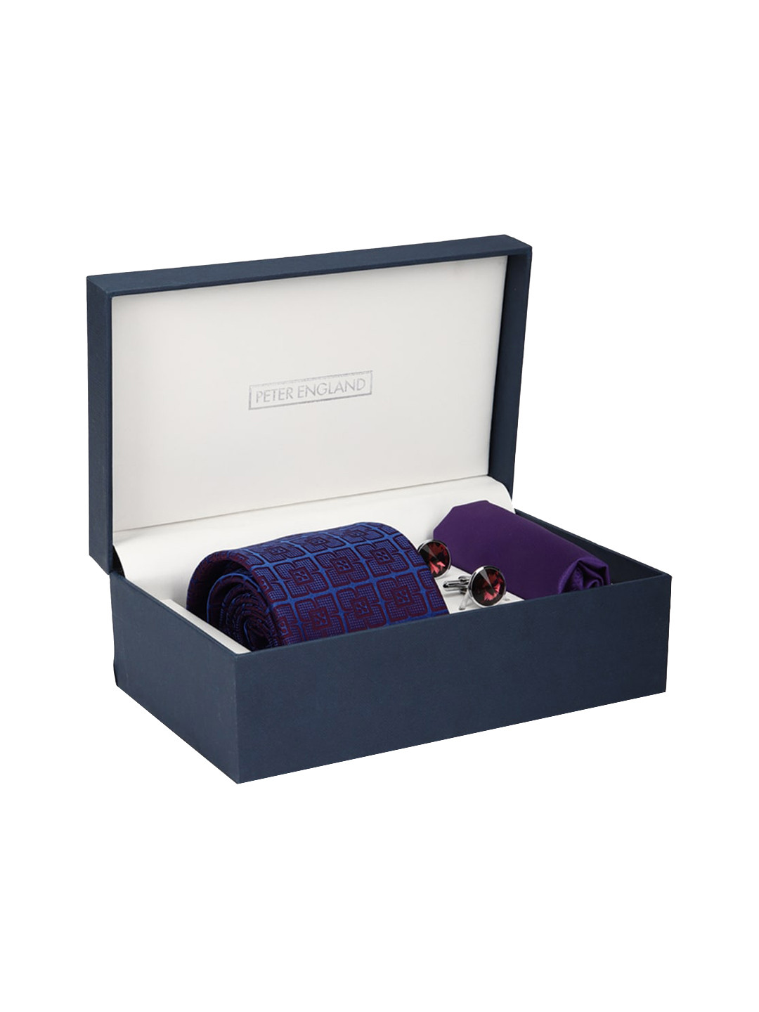 Peter England Men Purple Printed Accessory Gift Set
Peter England Men Purple Printed Accessory Gift Set