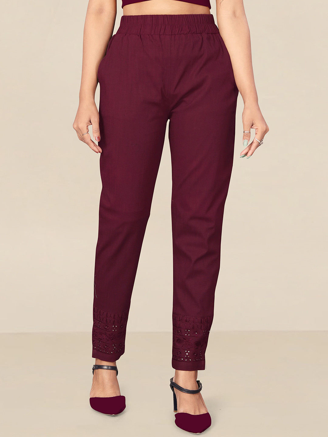 UNITED LIBERTY Women Purple Lycra Stretchable Trouser
UNITED LIBERTY Women Purple Lycra Stretchable Trouser