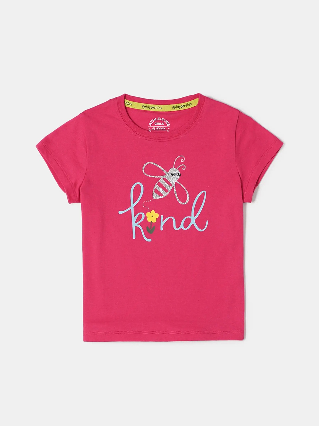 Jockey Girl's Super Combed Cotton Graphic Printed Round Neck Short Sleeve Tshirt-AG01, Pink
Jockey Girl's Super Combed Cotton Graphic Printed Round Neck Short Sleeve Tshirt-AG01, Pink