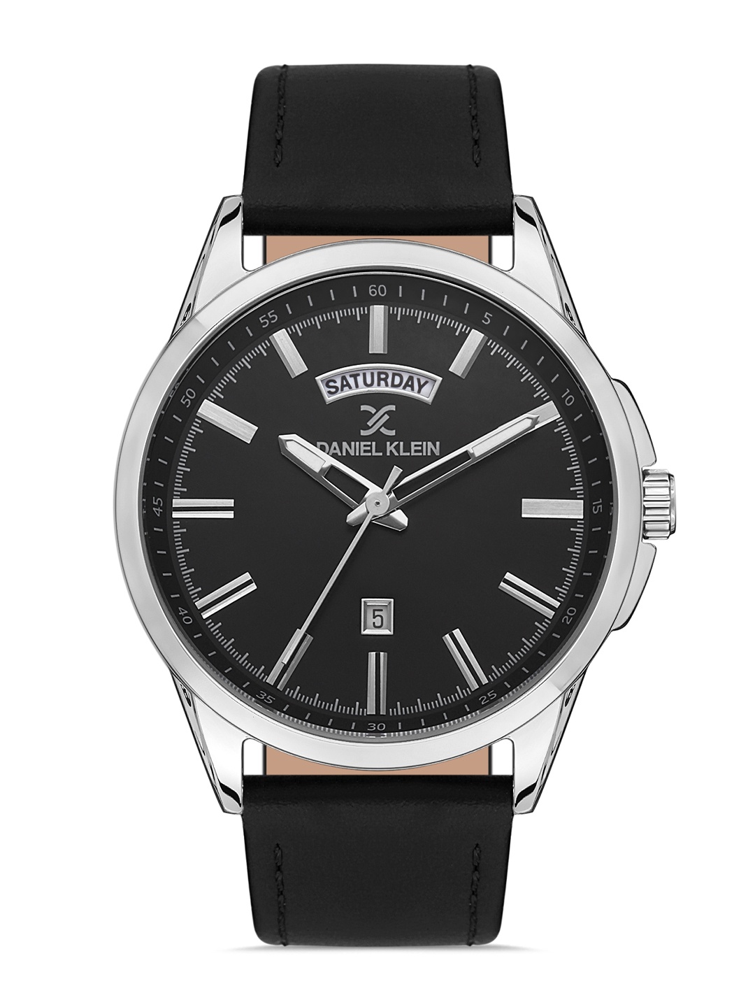 Daniel Klein Men Silver-Toned Dial & Black Leather Straps Analogue Watch DK 1 13079-1
Daniel Klein Men Silver-Toned Dial & Black Leather Straps Analogue Watch DK 1 13079-1