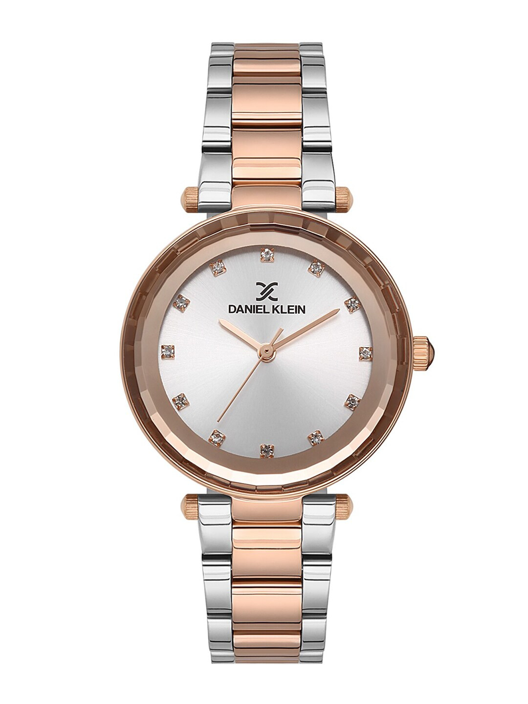 Daniel Klein Women Silver-Toned Embellished Dial & Silver Toned Stainless Steel Bracelet Style Straps Watch DK 1 13147-3
Daniel Klein Women Silver-Toned Embellished Dial & Silver Toned Stainless Steel Bracelet Style Straps Watch DK 1 13147-3