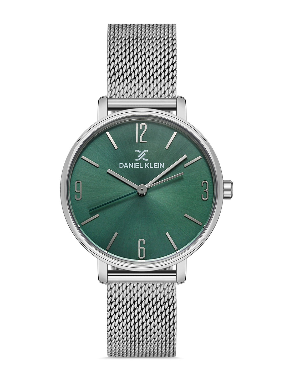 Daniel Klein Women Green Dial & Silver Toned Bracelet Style Straps Analogue Watch DK.1.13089-6-Silver
Daniel Klein Women Green Dial & Silver Toned Bracelet Style Straps Analogue Watch DK.1.13089-6-Silver