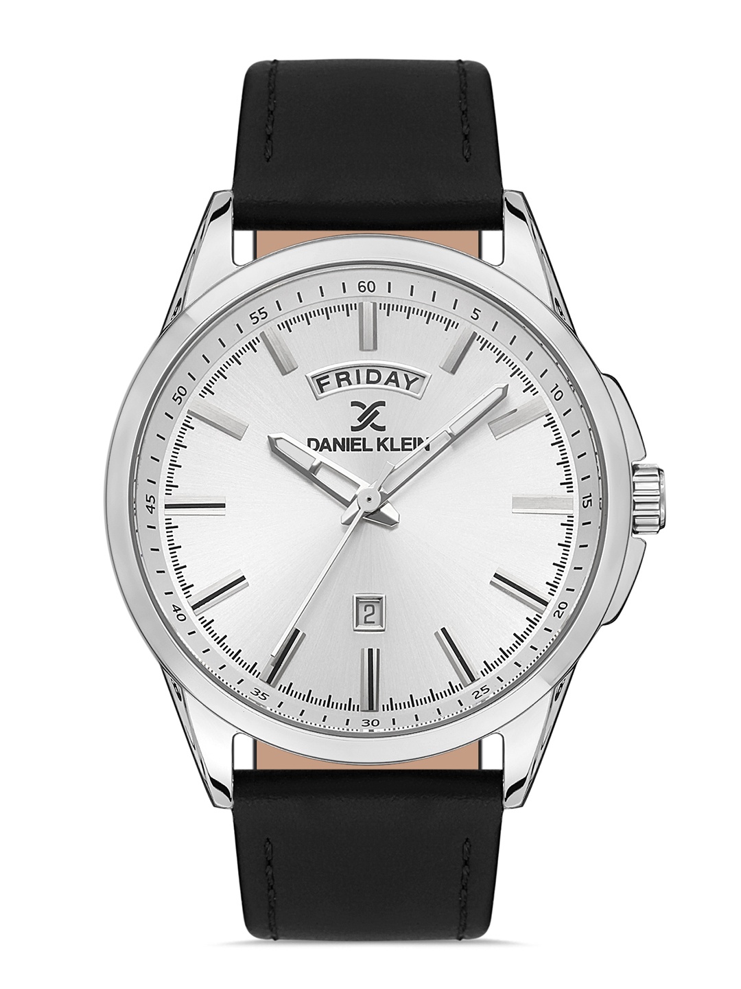 Daniel Klein Men Silver-Toned Dial & Black Leather Straps Analogue Watch DK 1 13079-2
Daniel Klein Men Silver-Toned Dial & Black Leather Straps Analogue Watch DK 1 13079-2