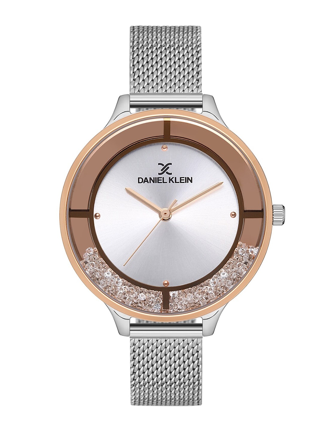 Daniel Klein Women Pink Embellished Dial & Silver Toned Bracelet Style Straps Analogue Watch DK 1 13047-2
Daniel Klein Women Pink Embellished Dial & Silver Toned Bracelet Style Straps Analogue Watch DK 1 13047-2