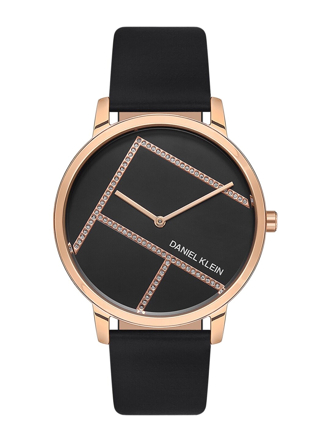 Daniel Klein Women Rose Gold-Toned Embellished Dial & Black Leather Straps Analogue Watch DK 1 13057-3
Daniel Klein Women Rose Gold-Toned Embellished Dial & Black Leather Straps Analogue Watch DK 1 13057-3