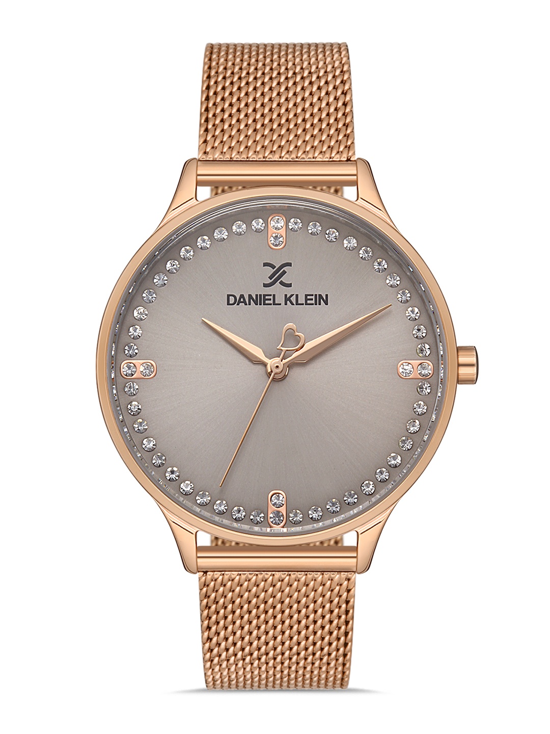 Daniel Klein Women Pink Embellished Dial & Rose Gold Toned Bracelet Style Straps Analogue Watch
Daniel Klein Women Pink Embellished Dial & Rose Gold Toned Bracelet Style Straps Analogue Watch