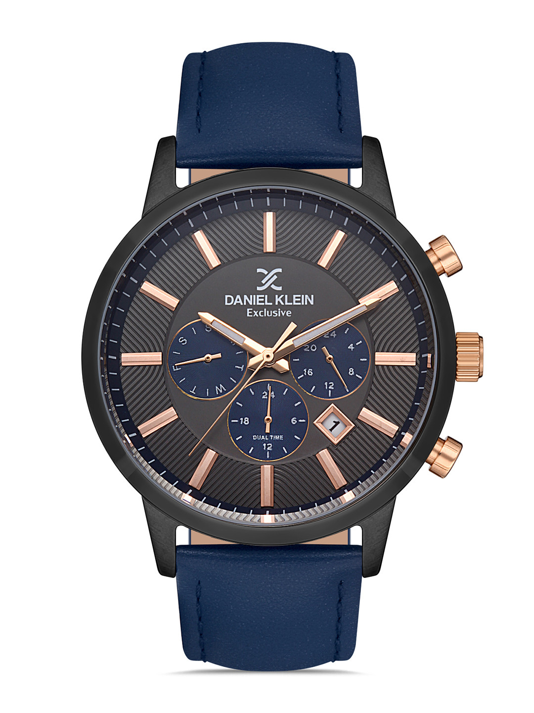 Daniel Klein Men Black Dial & Blue Leather Straps Analogue Watch DK 1 13114-4
Daniel Klein Men Black Dial & Blue Leather Straps Analogue Watch DK 1 13114-4