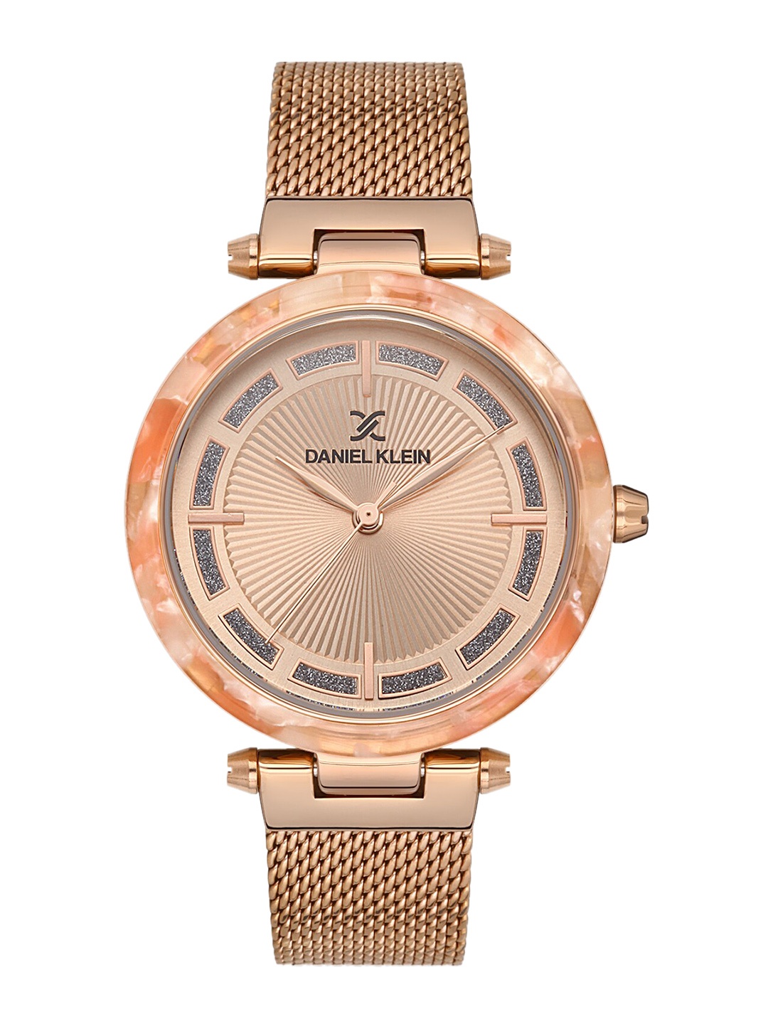 Daniel Klein Women Pink Dial & Rose Gold Toned Bracelet Style Straps Analogue Watch DK 1 13148-2
Daniel Klein Women Pink Dial & Rose Gold Toned Bracelet Style Straps Analogue Watch DK 1 13148-2