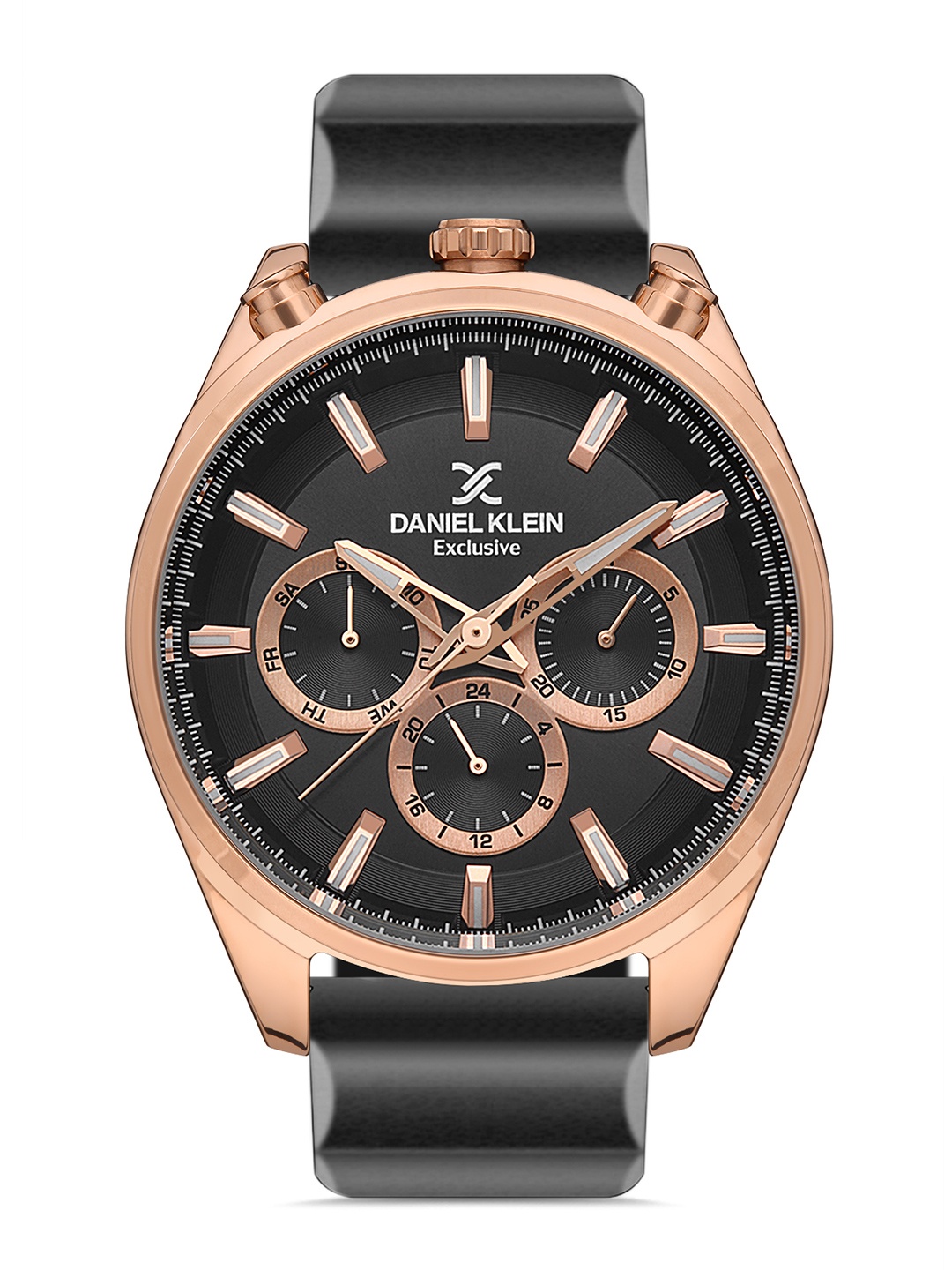 Daniel Klein Men Pink Embellished Dial & Black Leather Bracelet Style Straps Analogue Watch DK 1 13144-4
Daniel Klein Men Pink Embellished Dial & Black Leather Bracelet Style Straps Analogue Watch DK 1 13144-4