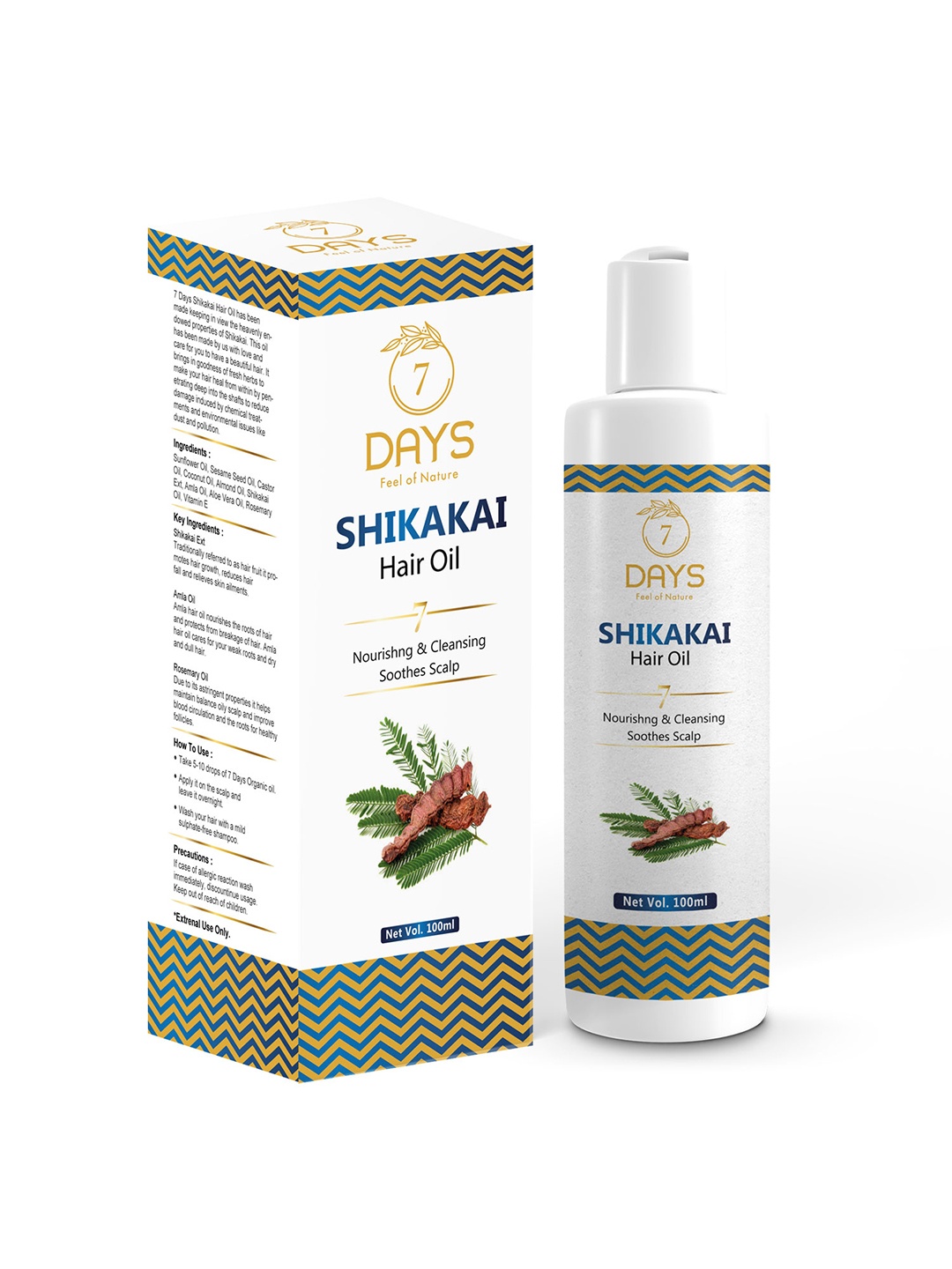 7 DAYS Nourishing & Cleansing Shikakai Hair Oil for Stronger Thicker Hair - 120 ml, White
7 DAYS Nourishing & Cleansing Shikakai Hair Oil for Stronger Thicker Hair - 120 ml, White