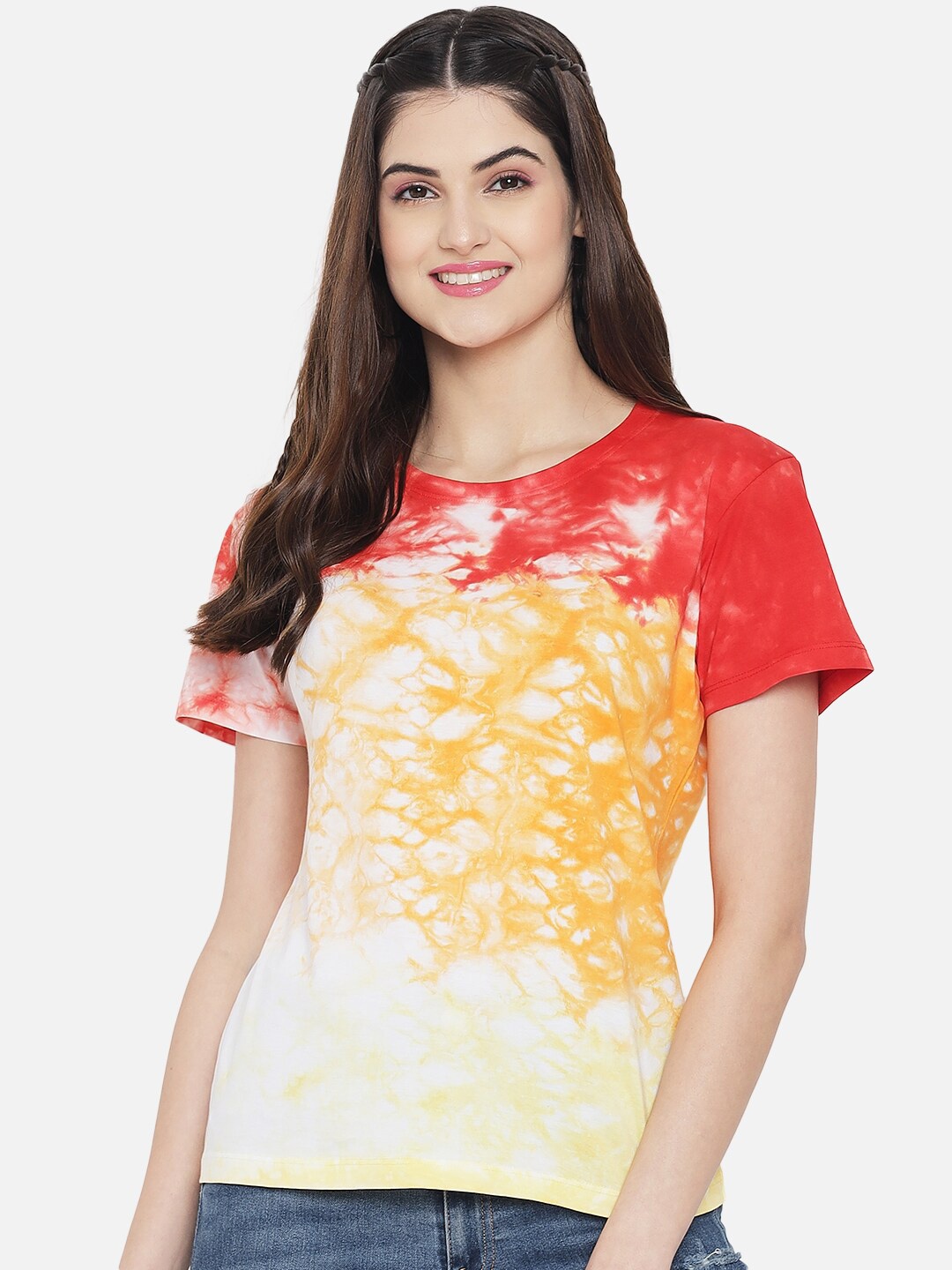 Plagg Women Multicoloured Floral Printed Drop-Shoulder Sleeves Raw Edge T-shirt, Multi
Plagg Women Multicoloured Floral Printed Drop-Shoulder Sleeves Raw Edge T-shirt, Multi