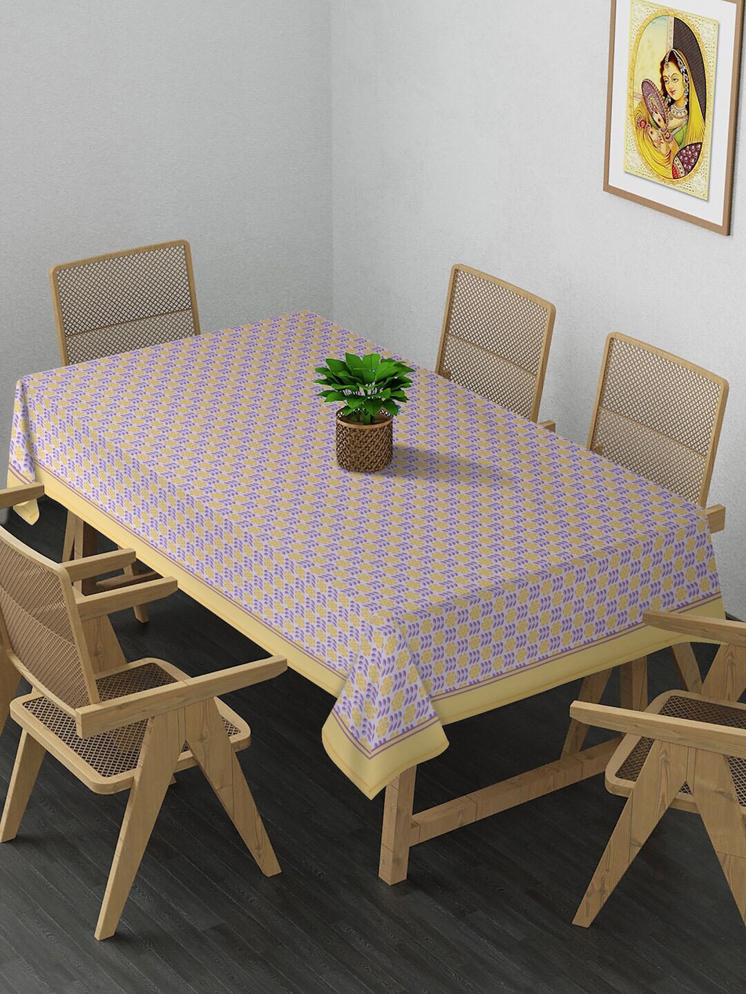 Alina decor Unisex Yellow Table Covers