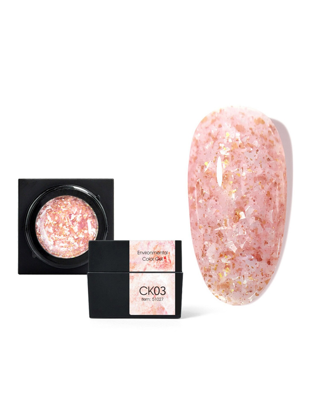 CANNI Mineral Gel Full Cover Super Texture Shell Sequins Drawing Soak Off UV LED Gel 5 ml - CK03, Multi
CANNI Mineral Gel Full Cover Super Texture Shell Sequins Drawing Soak Off UV LED Gel 5 ml - CK03, Multi