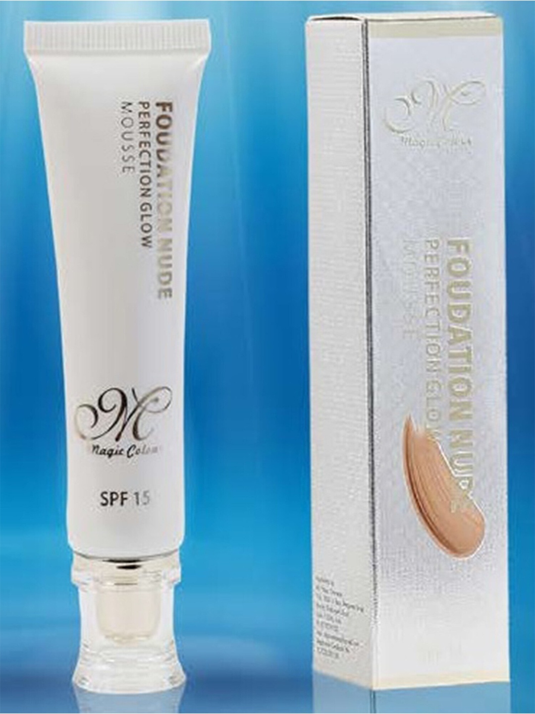 Magic Colour Perfection Glow Nude Foundation Mousse with SPF15 30g - Ivory, Beige
Magic Colour Perfection Glow Nude Foundation Mousse with SPF15 30g - Ivory, Beige