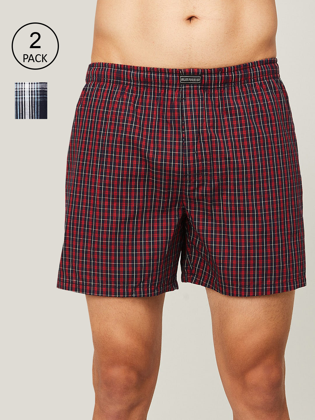 Fame Forever by Lifestyle Pack of 2 Checked Cotton Blend Boxers 1000011228111-NAVY RED
Fame Forever by Lifestyle Pack of 2 Checked Cotton Blend Boxers 1000011228111-NAVY RED