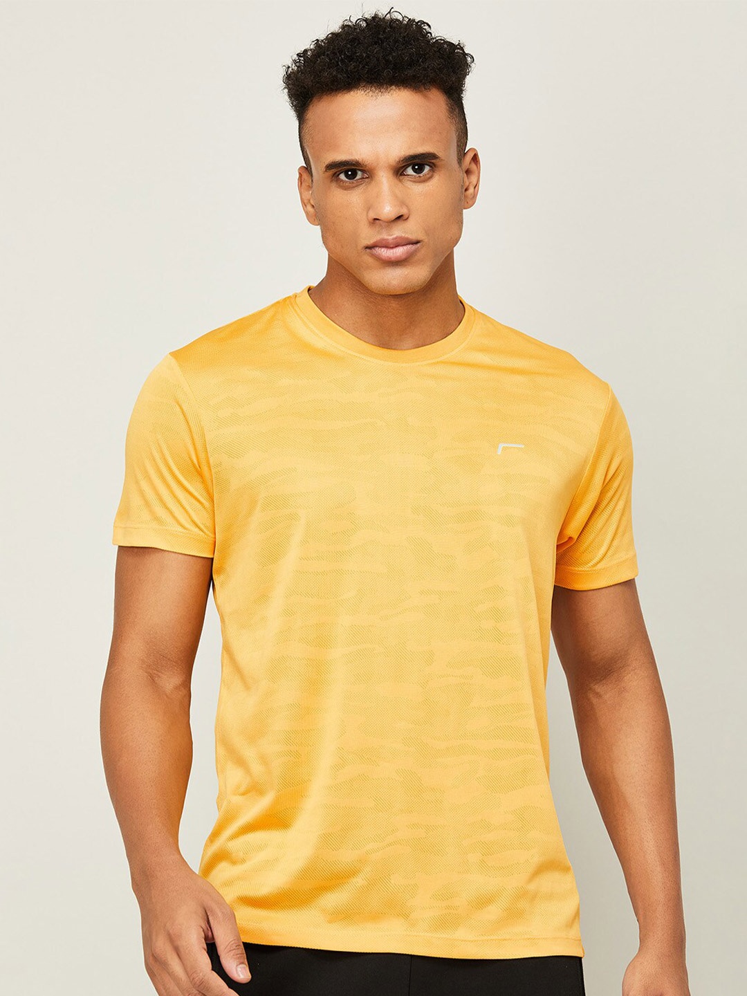 Fame Forever by Lifestyle Men Yellow Printed T-shirt