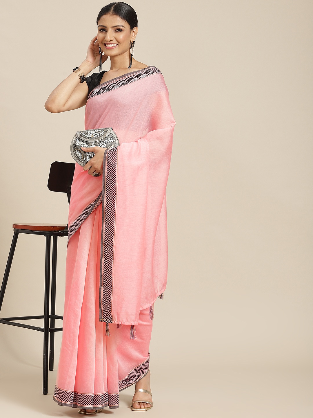 Havida Sarees Pink Pure Cotton Saree