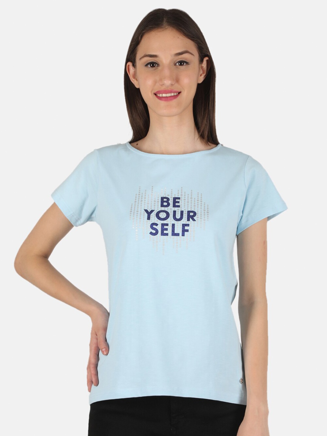Monte Carlo WOMEN Blue Print Top