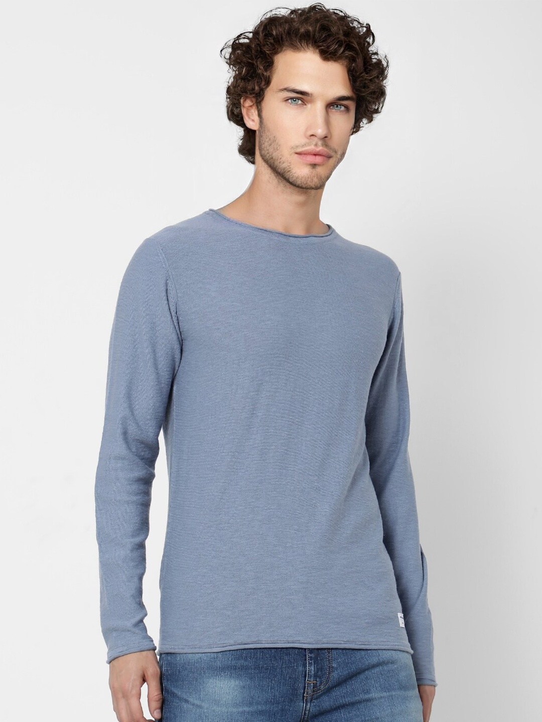 Jack & Jones Men Blue Pullover