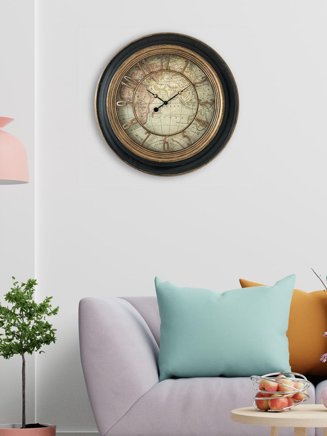 HomeTown Unisex Black Clocks
