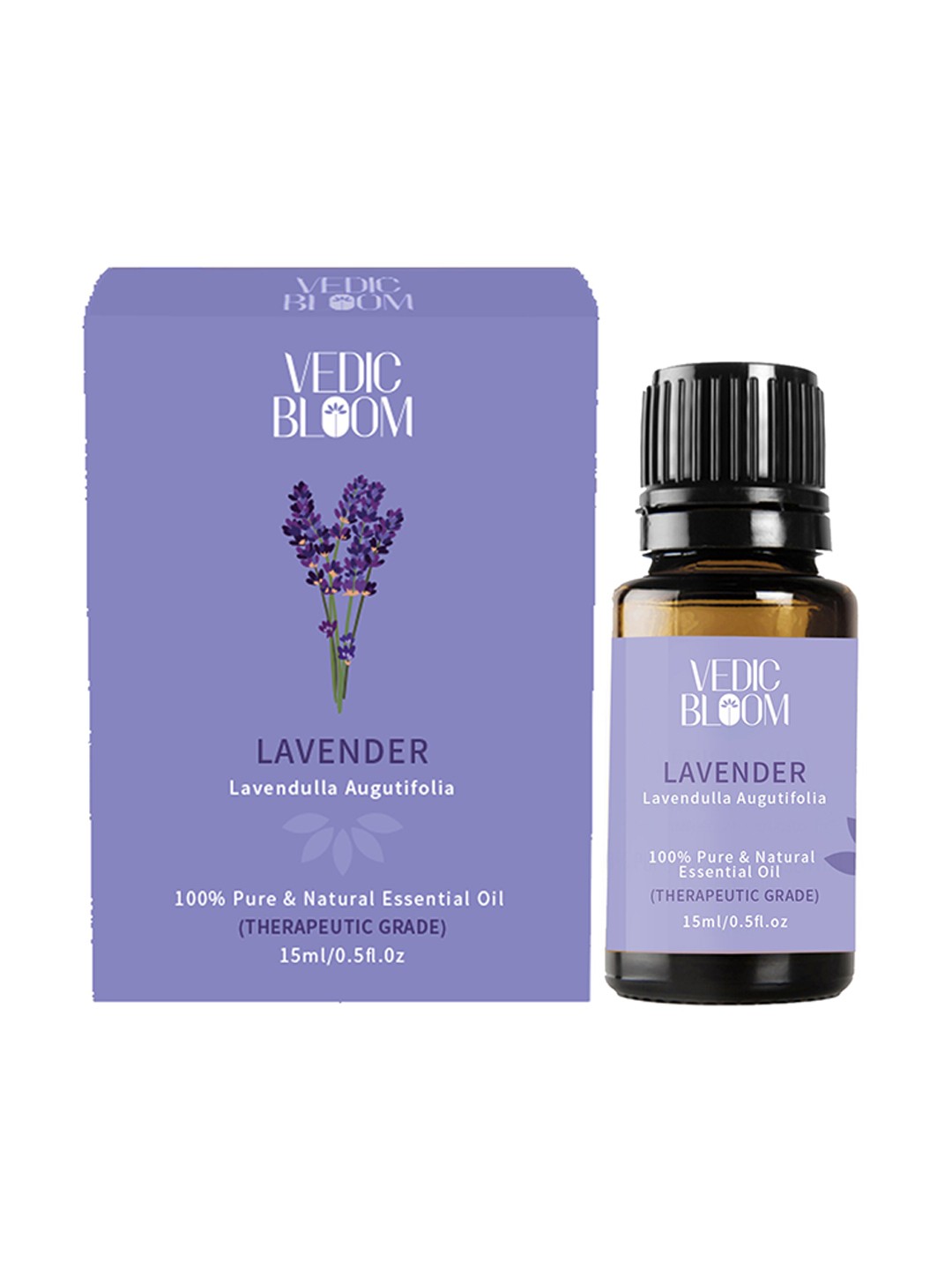 Vedic Bloom 100% Pure & Natural Lavender Essential Oil for Sleep & Aromatherapy - 15ml
Vedic Bloom 100% Pure & Natural Lavender Essential Oil for Sleep & Aromatherapy - 15ml