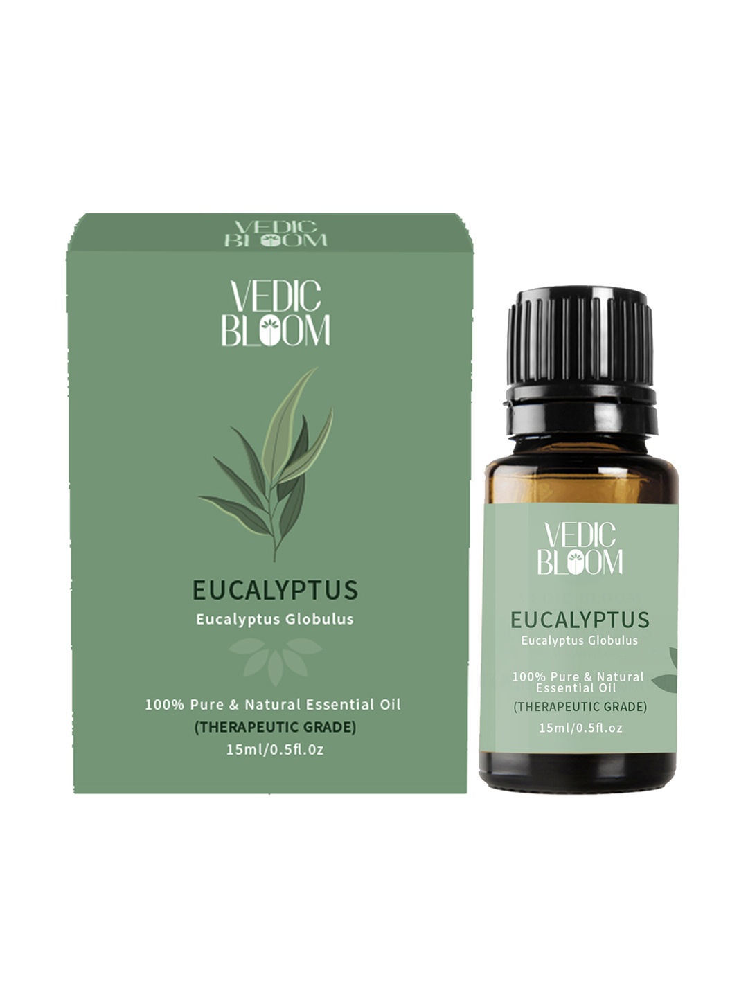 Vedic Bloom 100% Pure & Natural Eucalyptus Essential Oil for Cold Remedy - 15ml, Green
Vedic Bloom 100% Pure & Natural Eucalyptus Essential Oil for Cold Remedy - 15ml, Green
