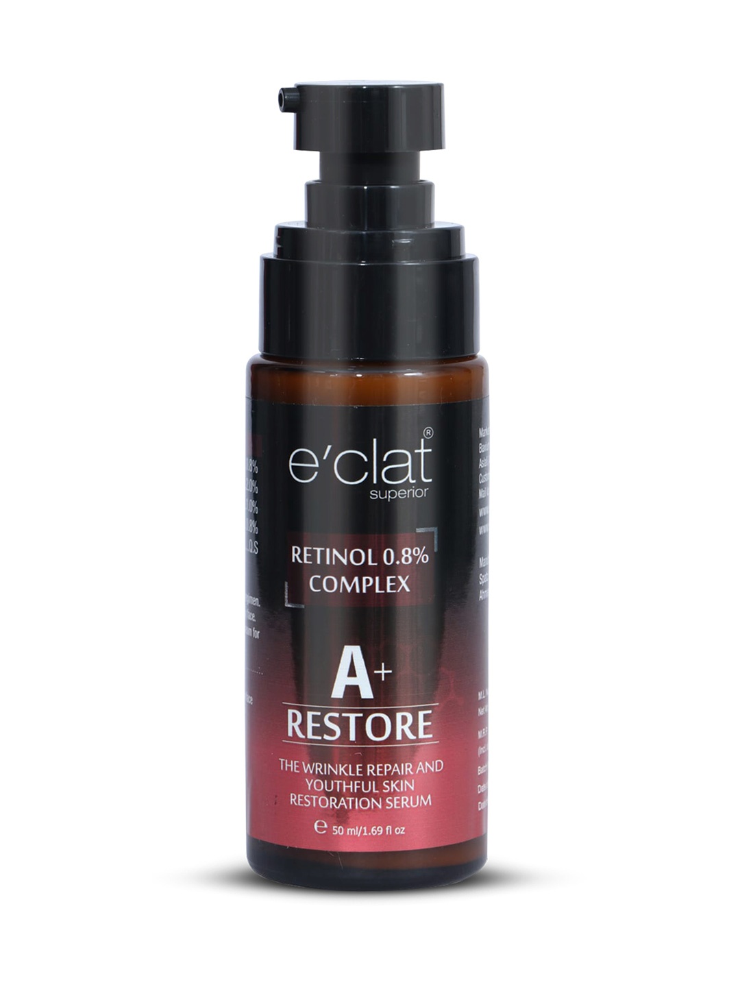e'clat superior White Retinol 0.8% Serum for Fine Lines, Wrinkles & Even Skin Tone 30 ml
e'clat superior White Retinol 0.8% Serum for Fine Lines, Wrinkles & Even Skin Tone 30 ml