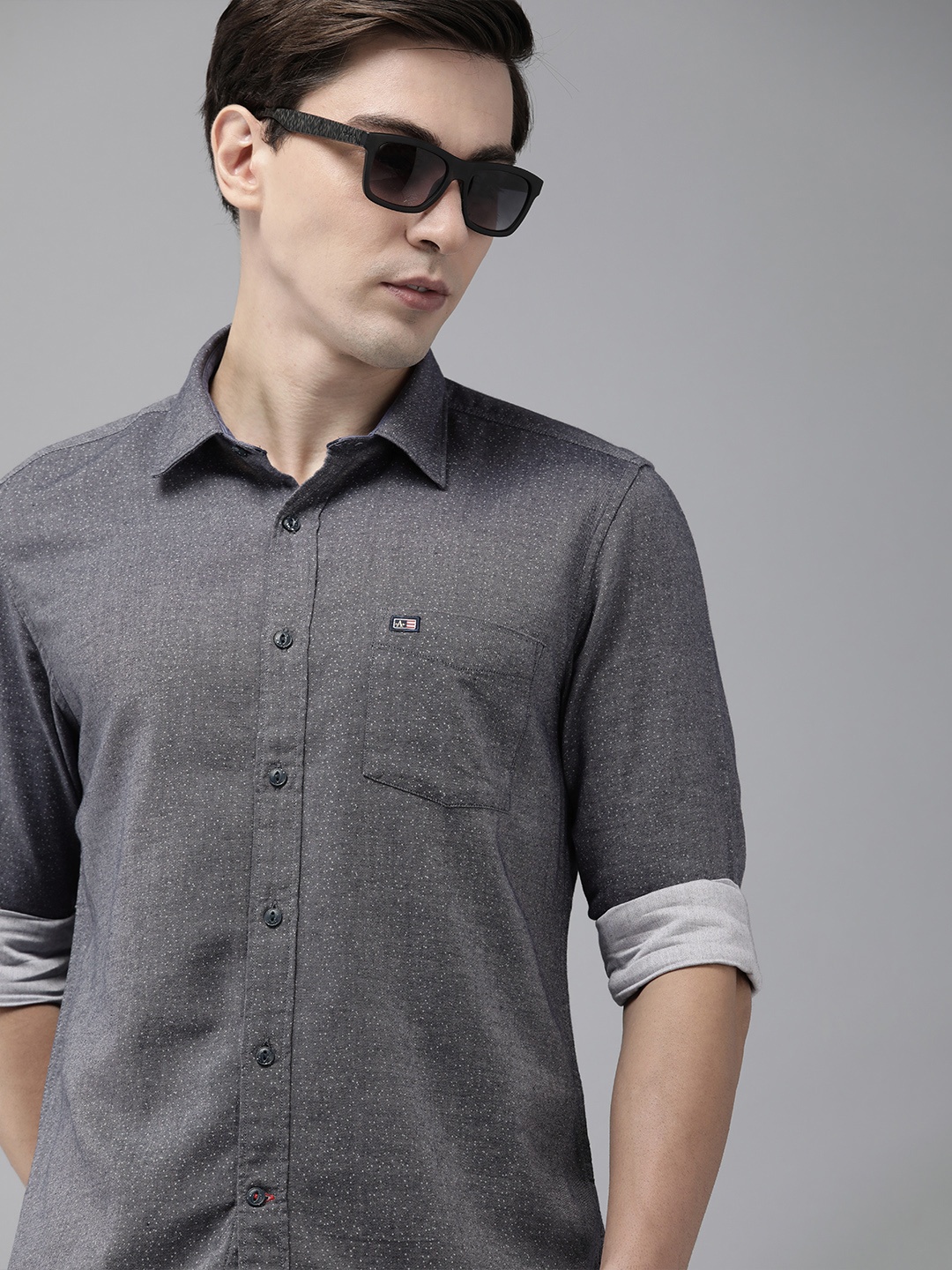Arrow Sport Men Blue Micro Ditsy Printed Original Slim Fit Printed Pure Cotton Shirt
Arrow Sport Men Blue Micro Ditsy Printed Original Slim Fit Printed Pure Cotton Shirt