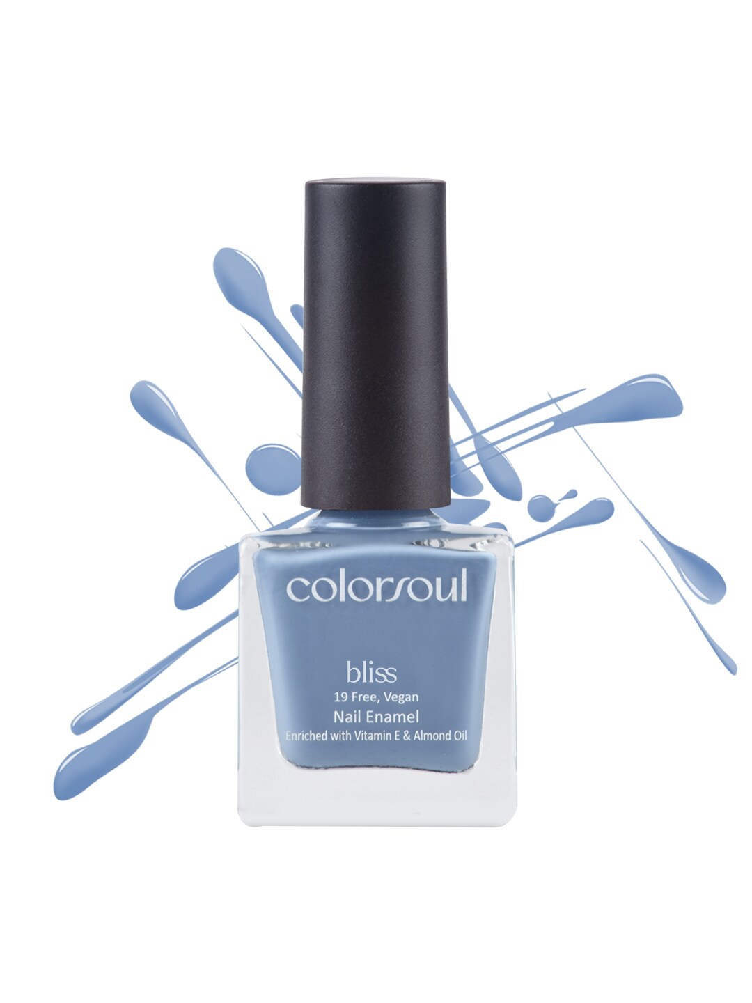 Colorsoul Bliss Vegan Nail Enamel with Vitamin E & Almond Oil 8 ml - Cool Thunder B19, Blue
Colorsoul Bliss Vegan Nail Enamel with Vitamin E & Almond Oil 8 ml - Cool Thunder B19, Blue