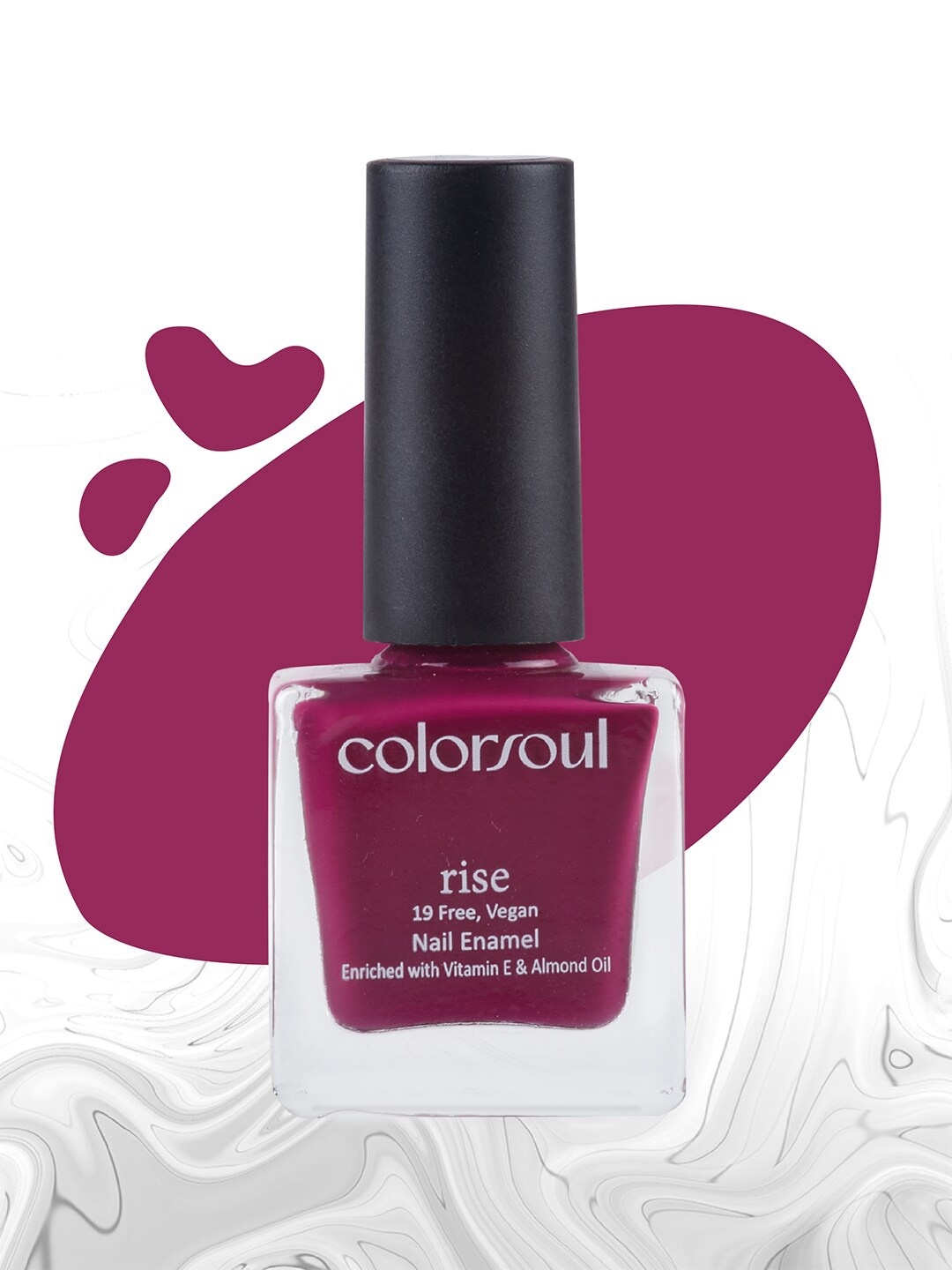 Colorsoul Rise Vegan Nail Enamel with Vitamin E & Almond Oil 8 ml - Wild Flower R07, Magenta
Colorsoul Rise Vegan Nail Enamel with Vitamin E & Almond Oil 8 ml - Wild Flower R07, Magenta