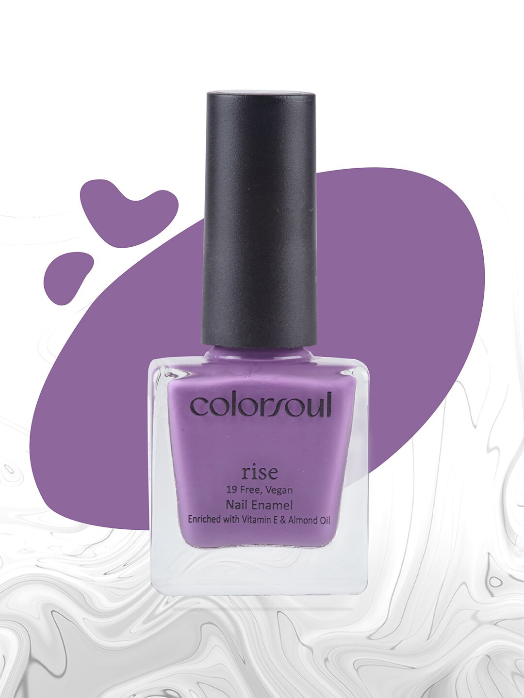Colorsoul Rise Vegan Nail Enamel with Vitamin E & Almond Oil - Violet Wave R08, Purple
Colorsoul Rise Vegan Nail Enamel with Vitamin E & Almond Oil - Violet Wave R08, Purple
