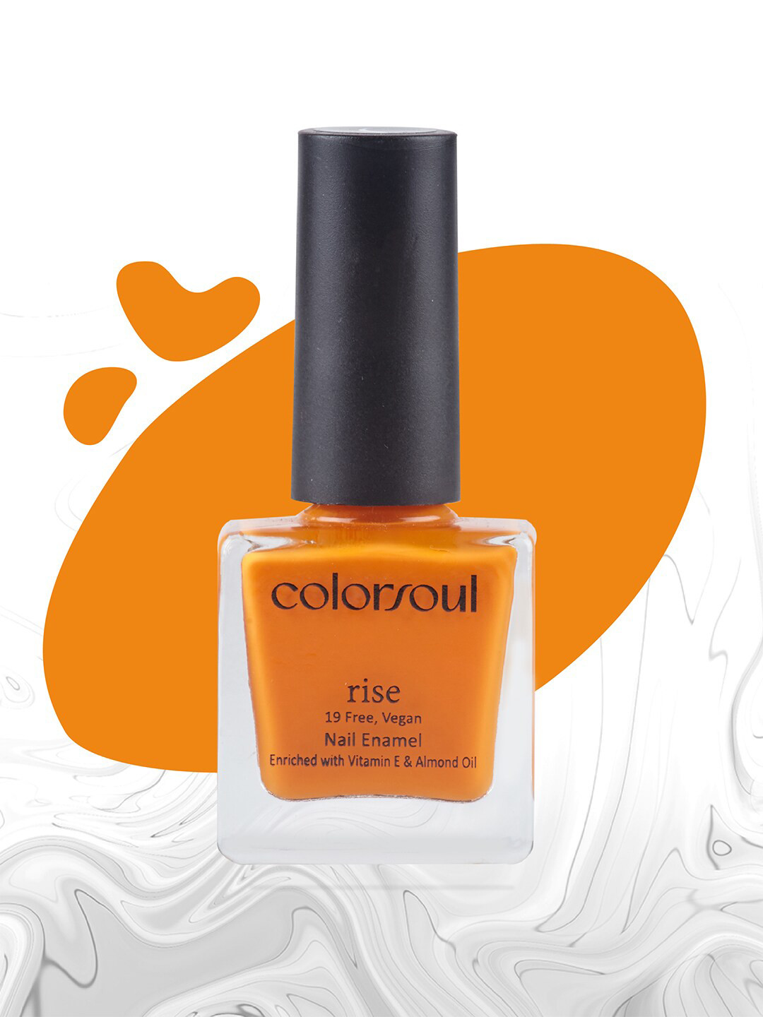 Colorsoul Rise Vegan Nail Enamel with Vitamin E & Almond Oil - Tiger Blaze R09, Orange
Colorsoul Rise Vegan Nail Enamel with Vitamin E & Almond Oil - Tiger Blaze R09, Orange