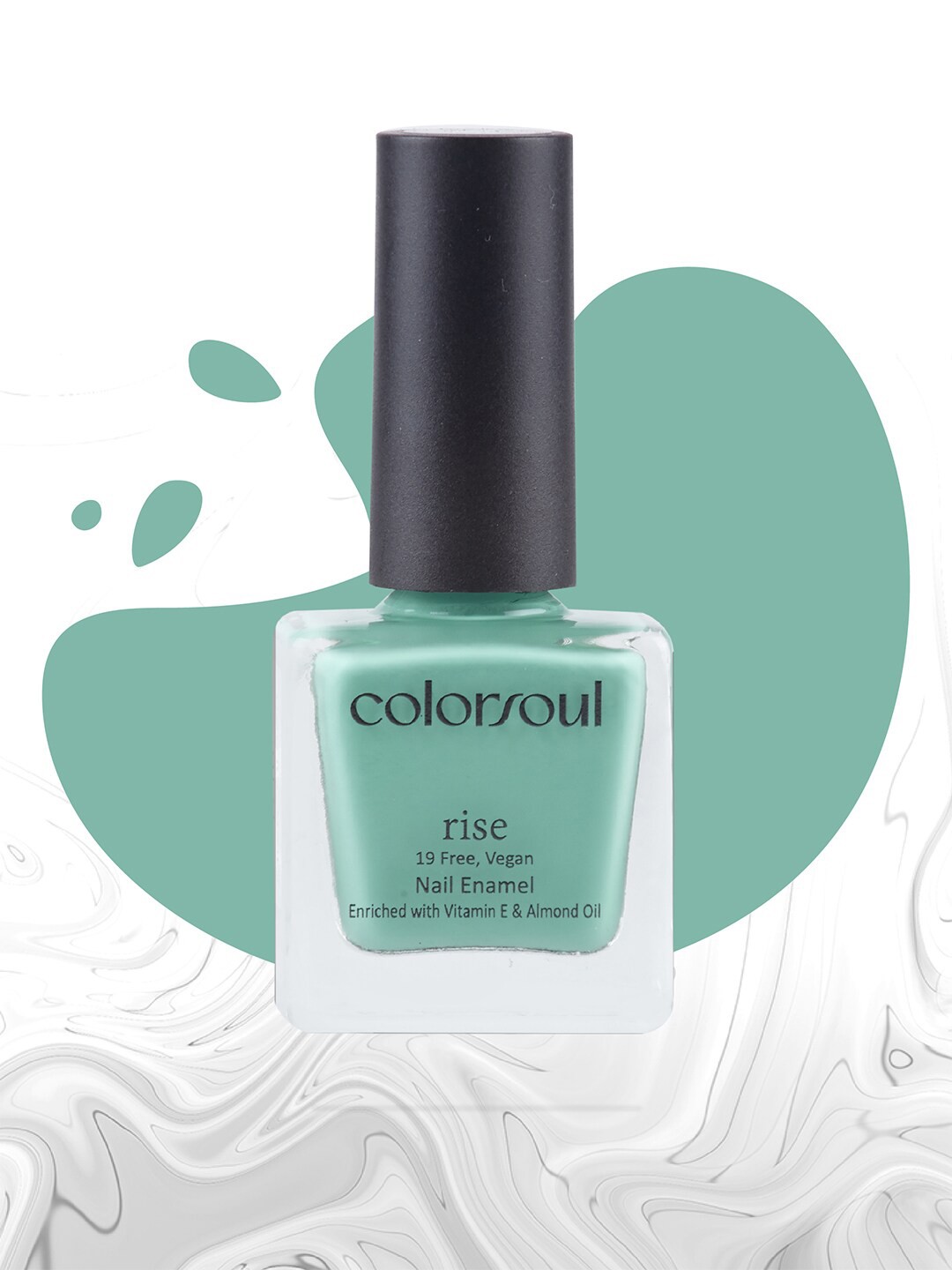 Colorsoul Rise Vegan Nail Enamel with Vit E & Almond Oil 8 ml - Misty Green, Sea green
Colorsoul Rise Vegan Nail Enamel with Vit E & Almond Oil 8 ml - Misty Green, Sea green